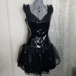 Lip service leather look dress